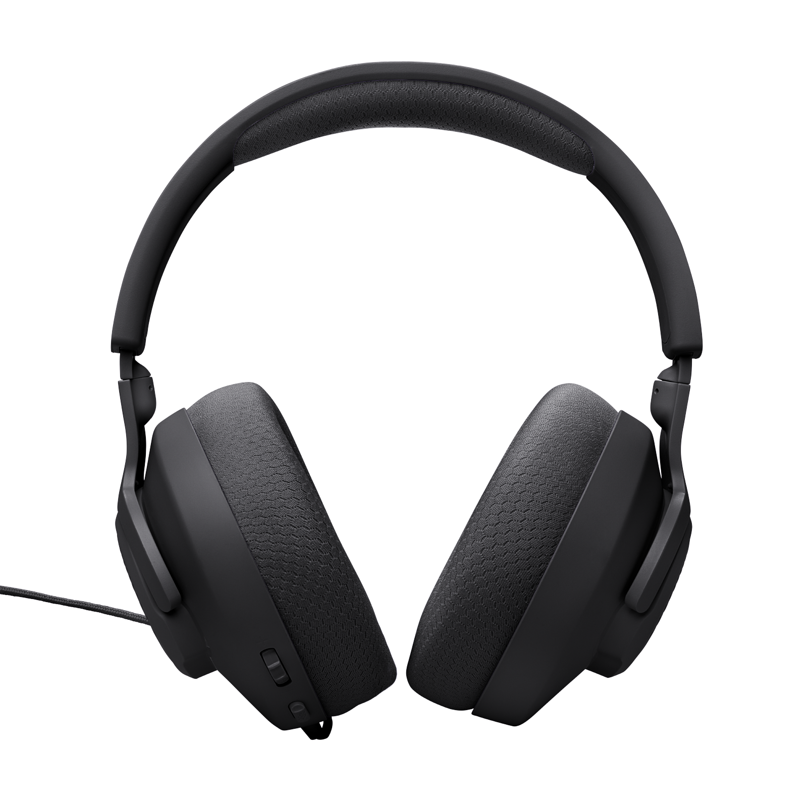 JBL Quantum 100M2 - Black - Wired over-ear gaming headset with detachable mic and mute option - Back